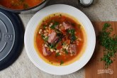 Суп из свиной рульки
