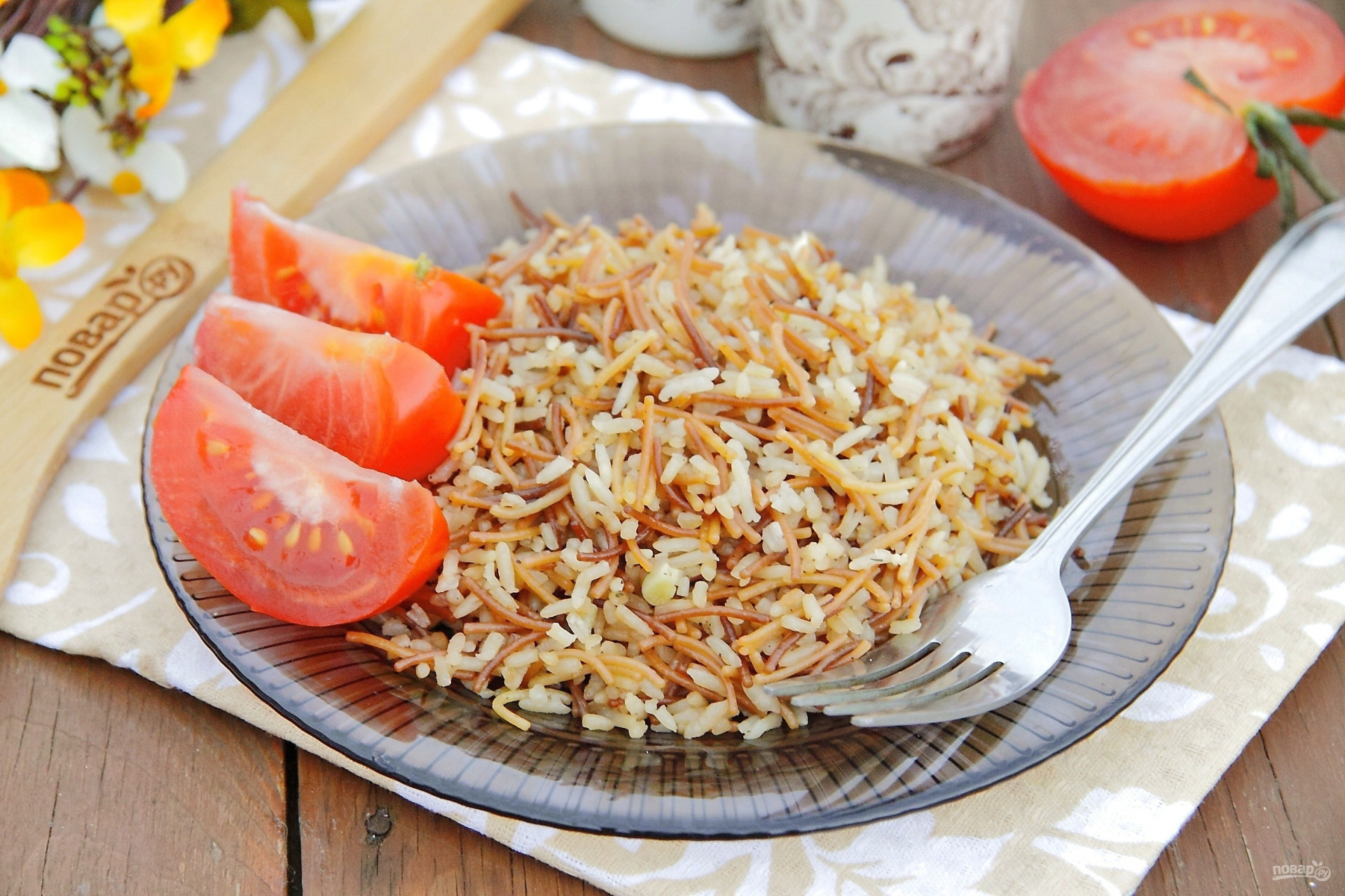 Турецкий гарнир рис с вермишелью