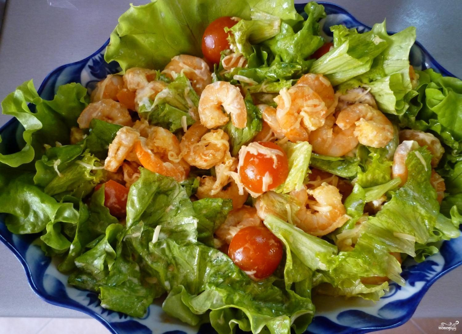 Рецепт салата с креветками самый вкусный и простой с фото в домашних условиях пошаговый