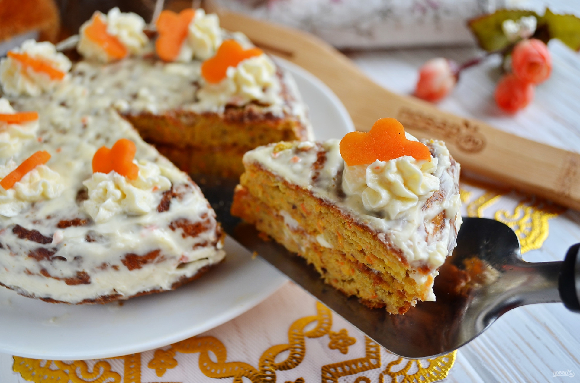 Морковный торт энди шеф рецепт с фото пошагово
