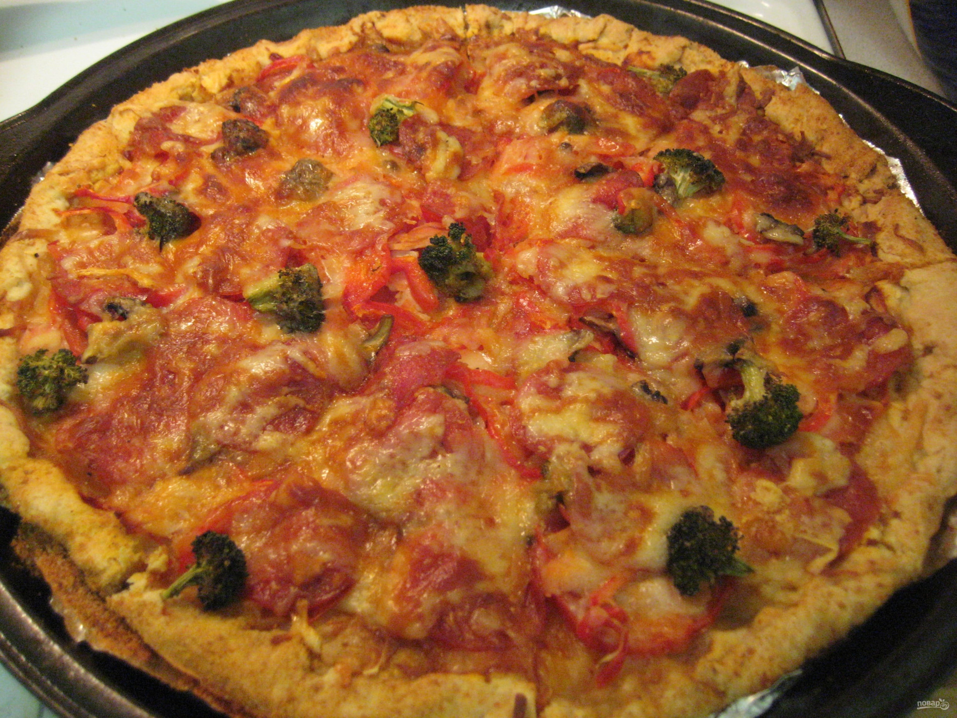 рецепт приготовления пиццы в домашних условиях в духовке с пошаговым рецептом фото 59