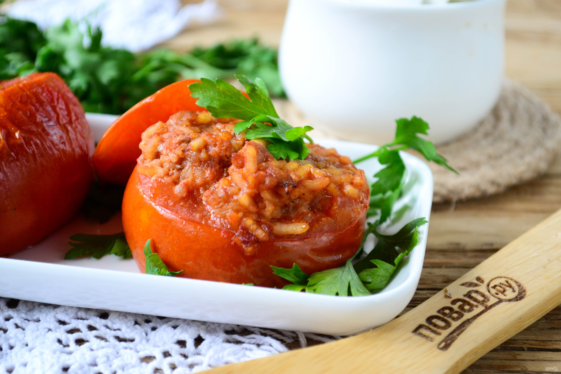 Помидоры, фаршированные по-гречески