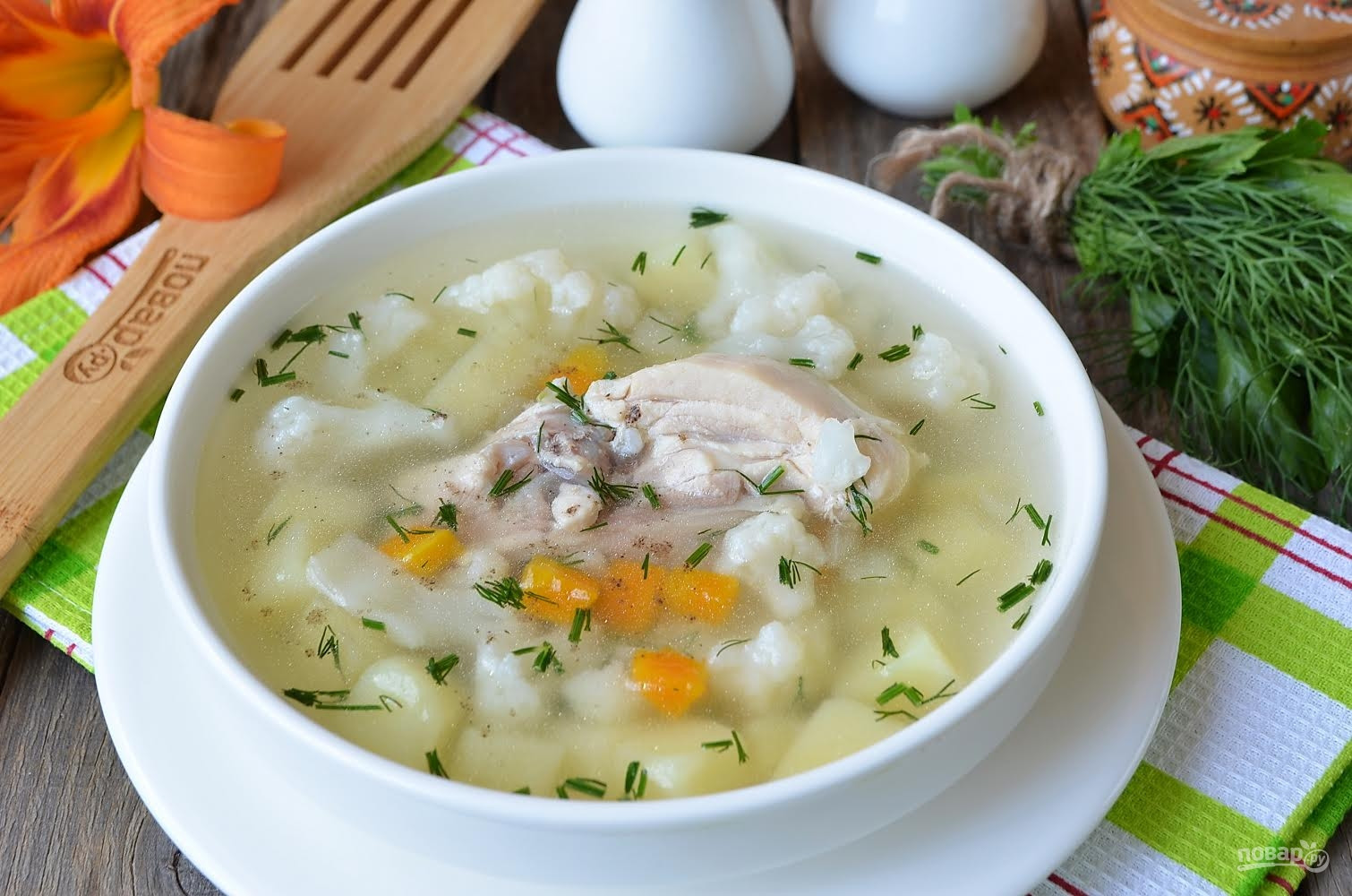 Суп с цветной капустой рецепт с фото пошагово