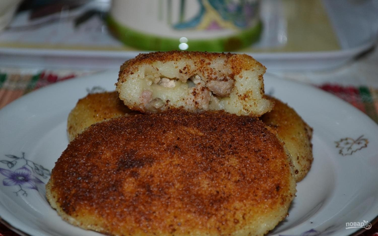 Картофельные зразы с грибами в духовке рецепт с фото