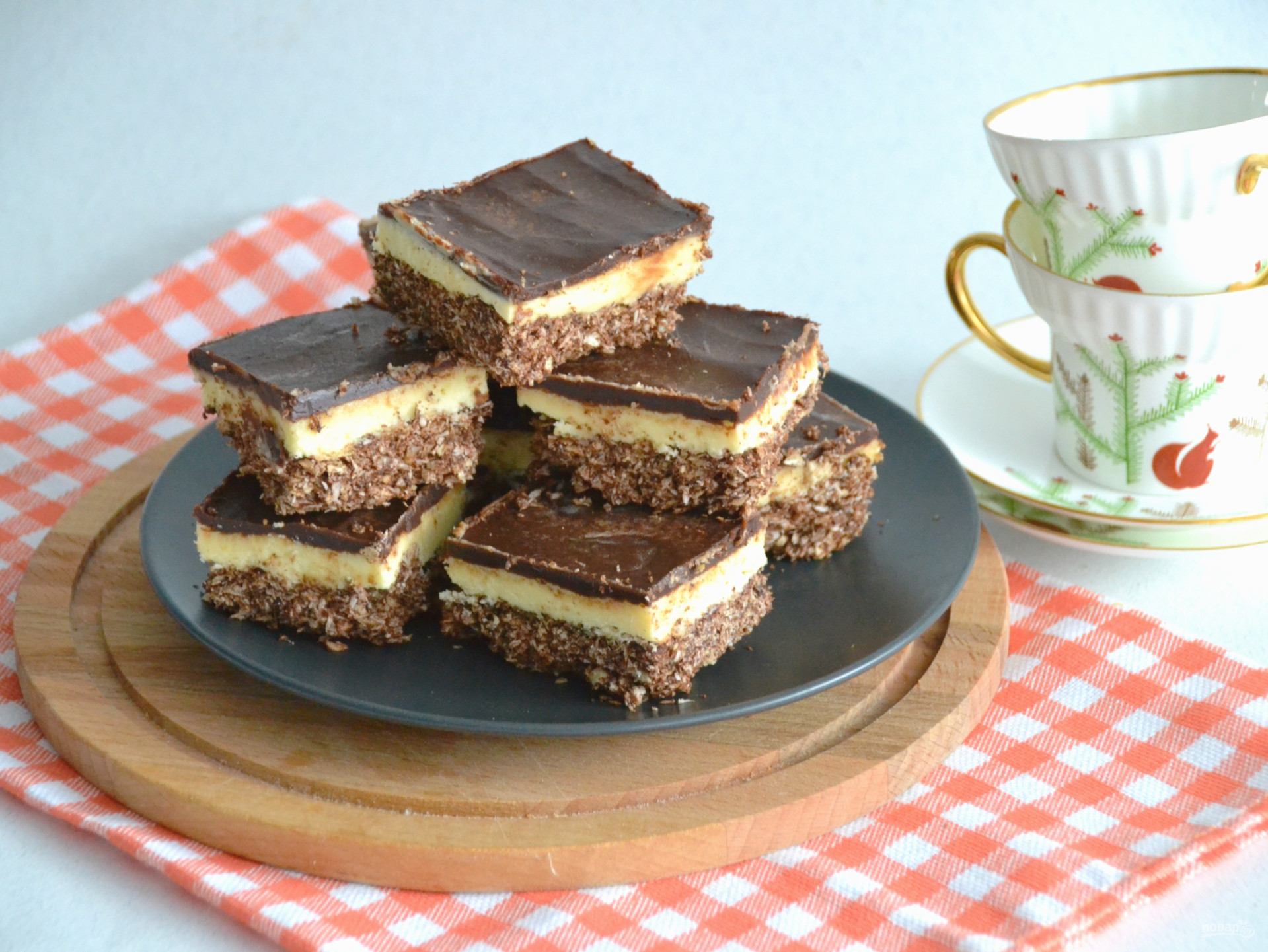 Канадский десерт nanaimo bars