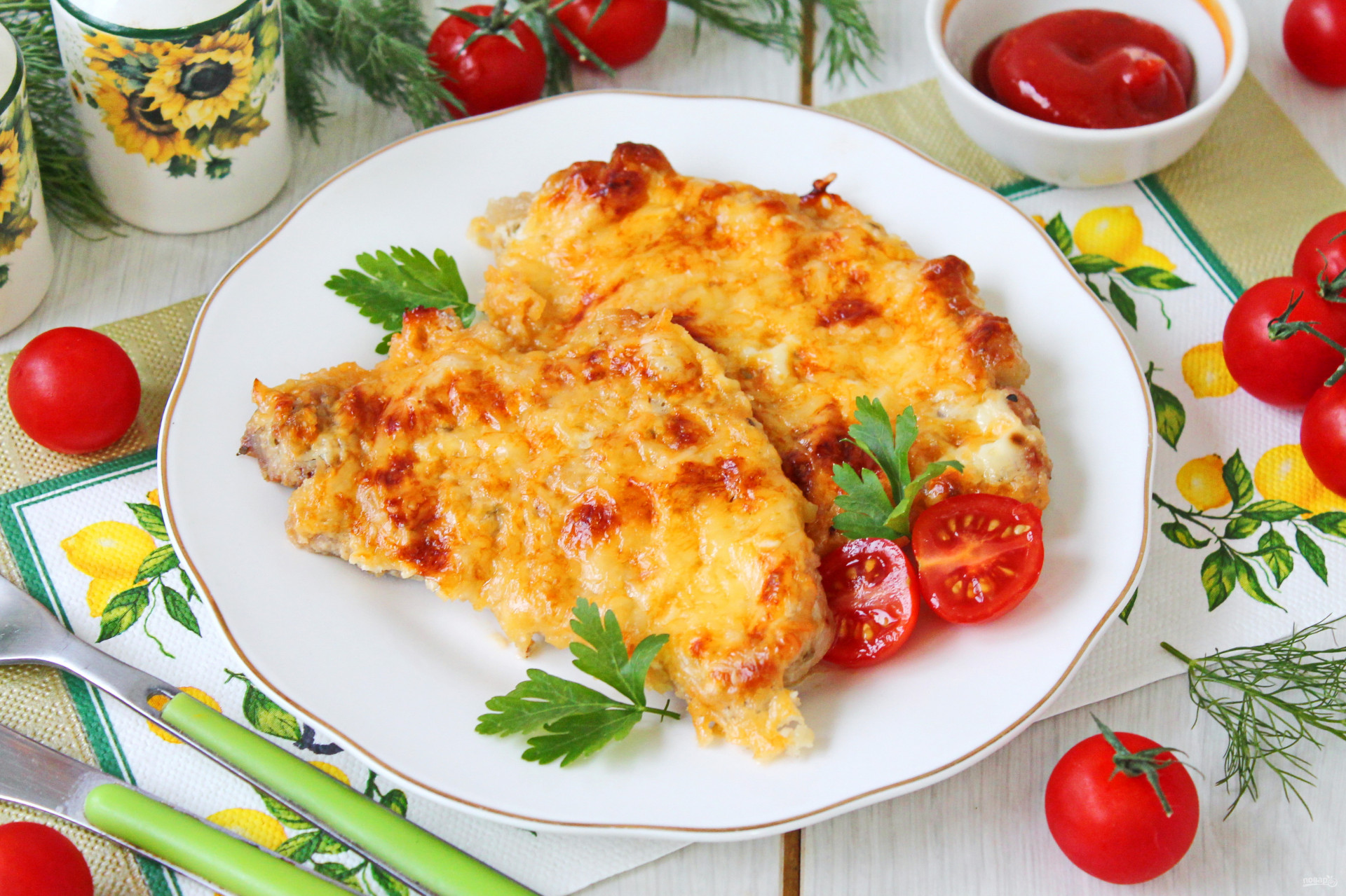 Видео рецепт Отбивные по-французски