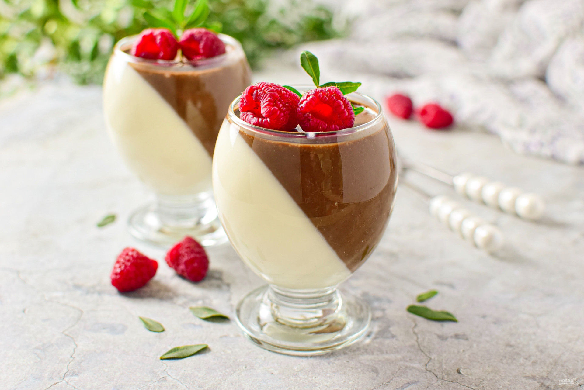 Арбузная панна-котта