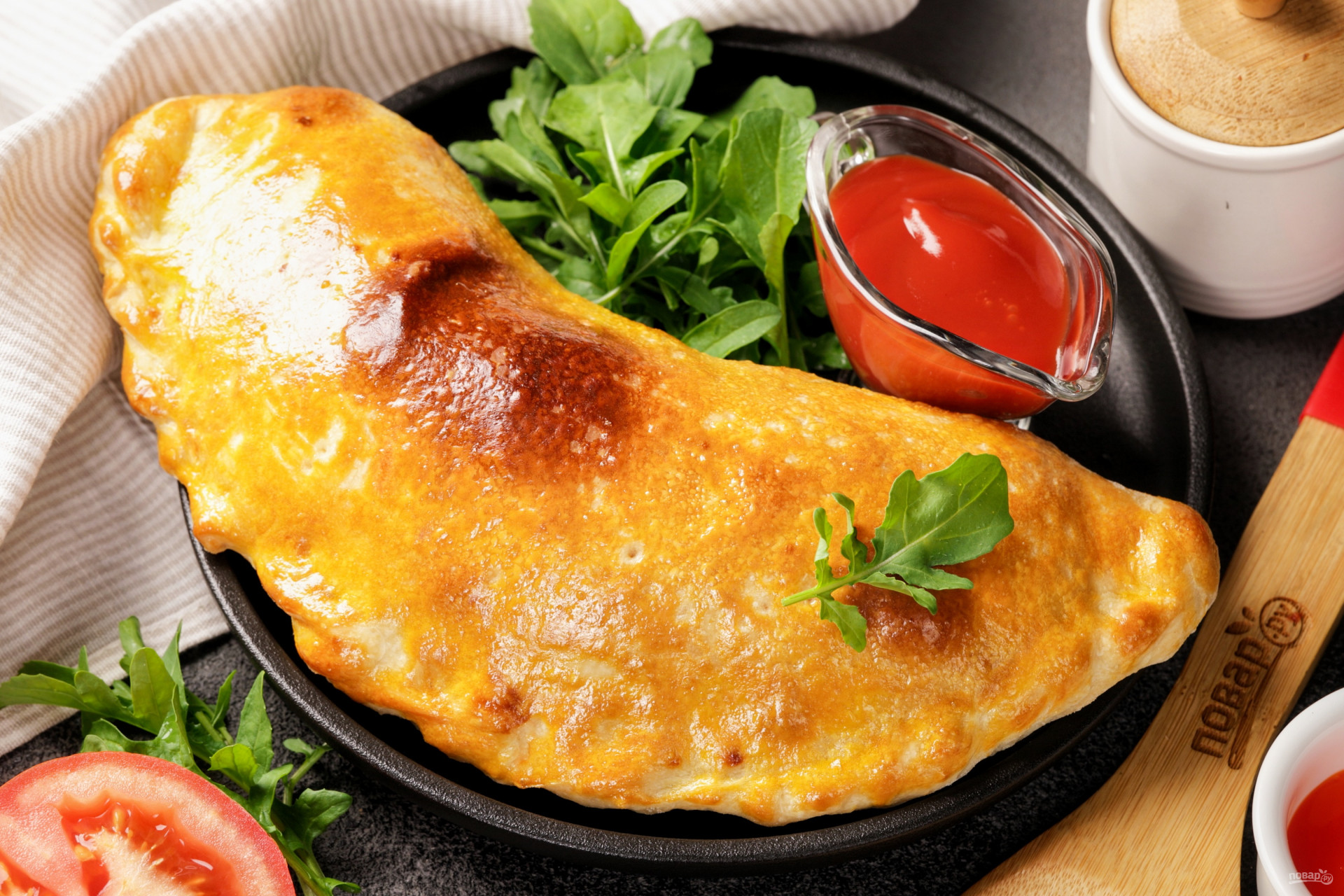 Кальцоне (Calzone) с овощами