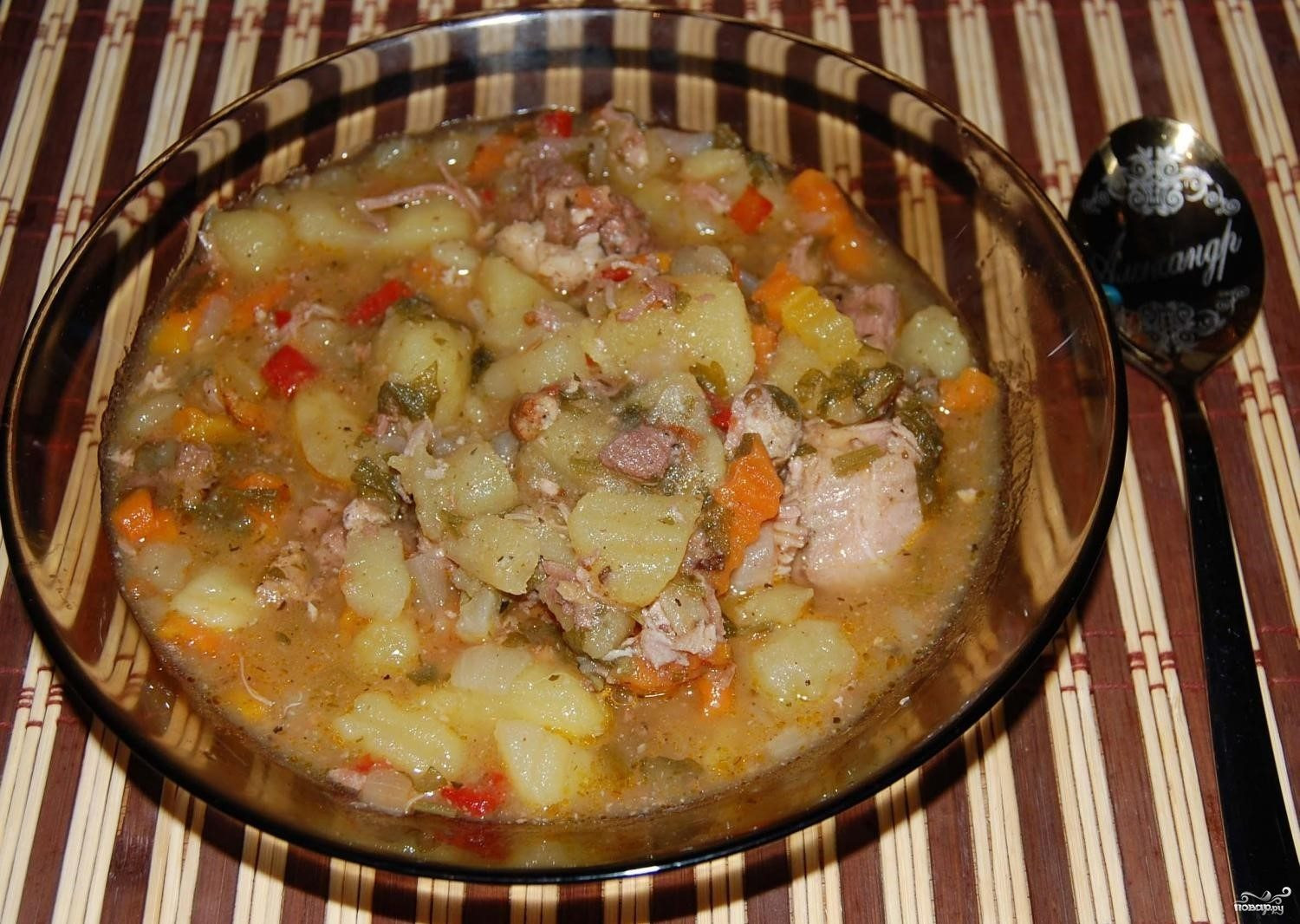 Тушеная картошка с тушенкой - пошаговый рецепт с фото на Повар.ру