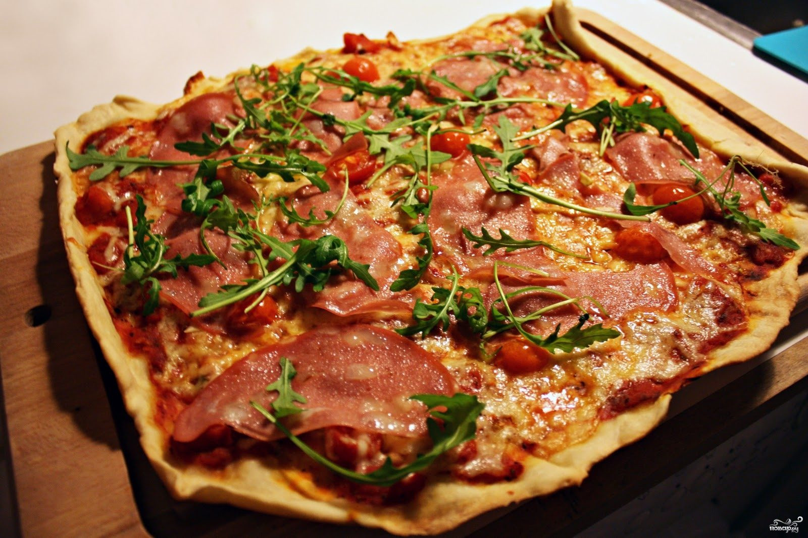 рецепт приготовления пиццы с колбасой и сыром в домашних условиях в духовке фото 43