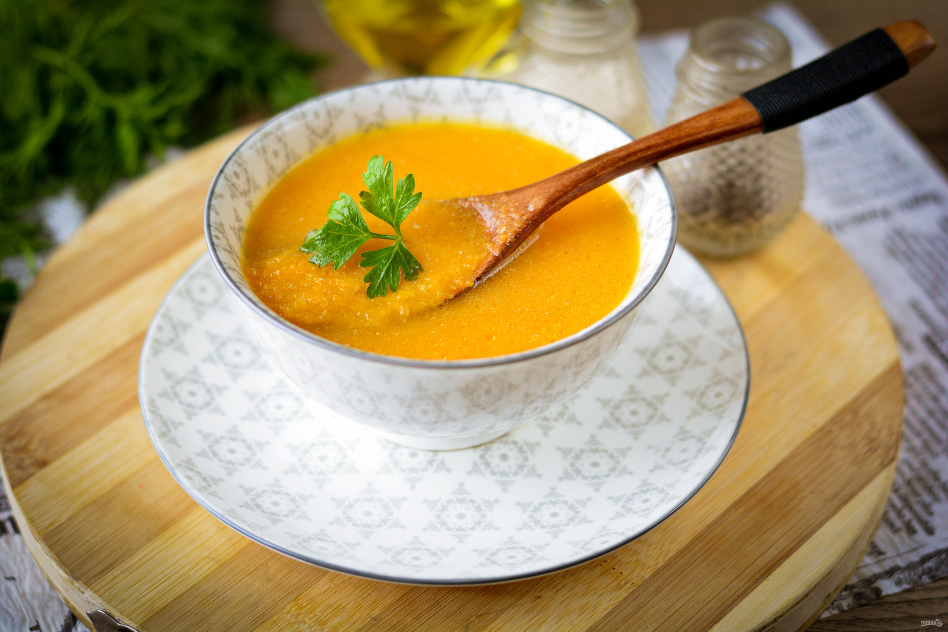 Крем-суп из тыквы с молоком