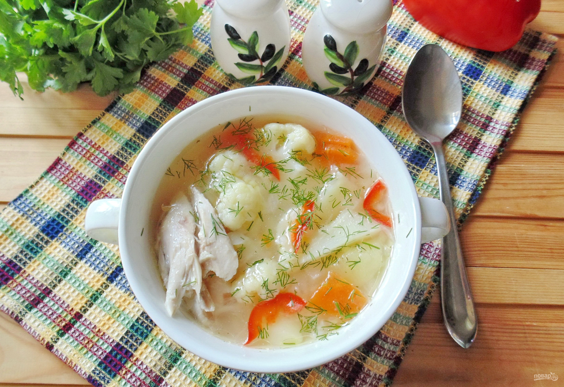 Рецепт супа из капусты моркови и перца