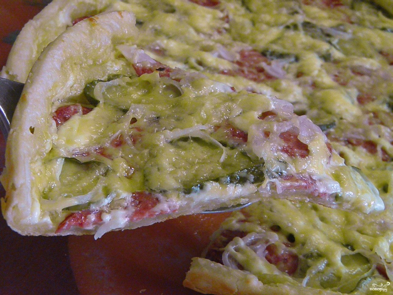 рецепт приготовления пиццы в домашних условиях в духовке из дрожжевого теста с колбасой и сыром фото 112