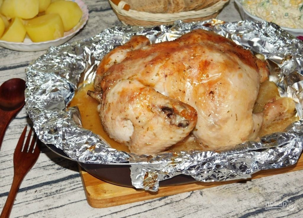 Курица в банке в духовке рецепт с фото пошаговый рецепт