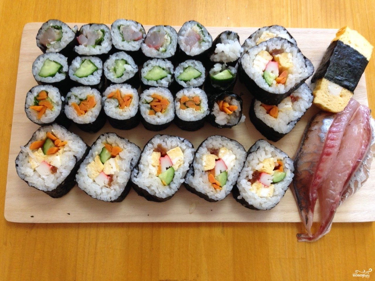 Рецепт запеченных суши в домашних условиях фото 39