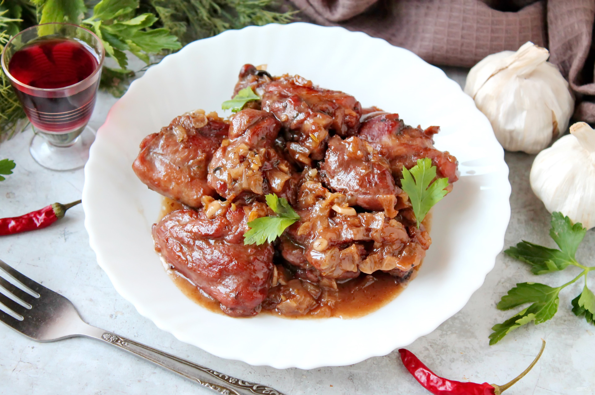 Кролик по-лигурийски