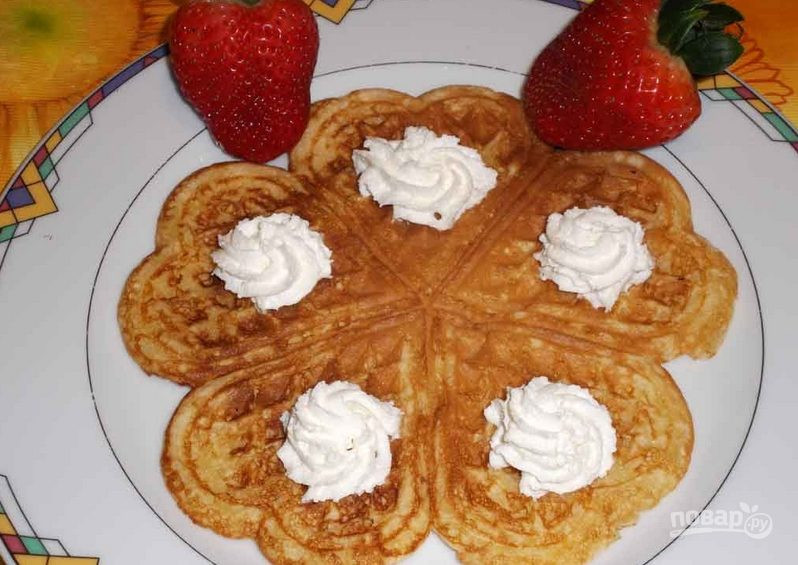 Сердечки печенья в вафельнице бабушкиной рецепт