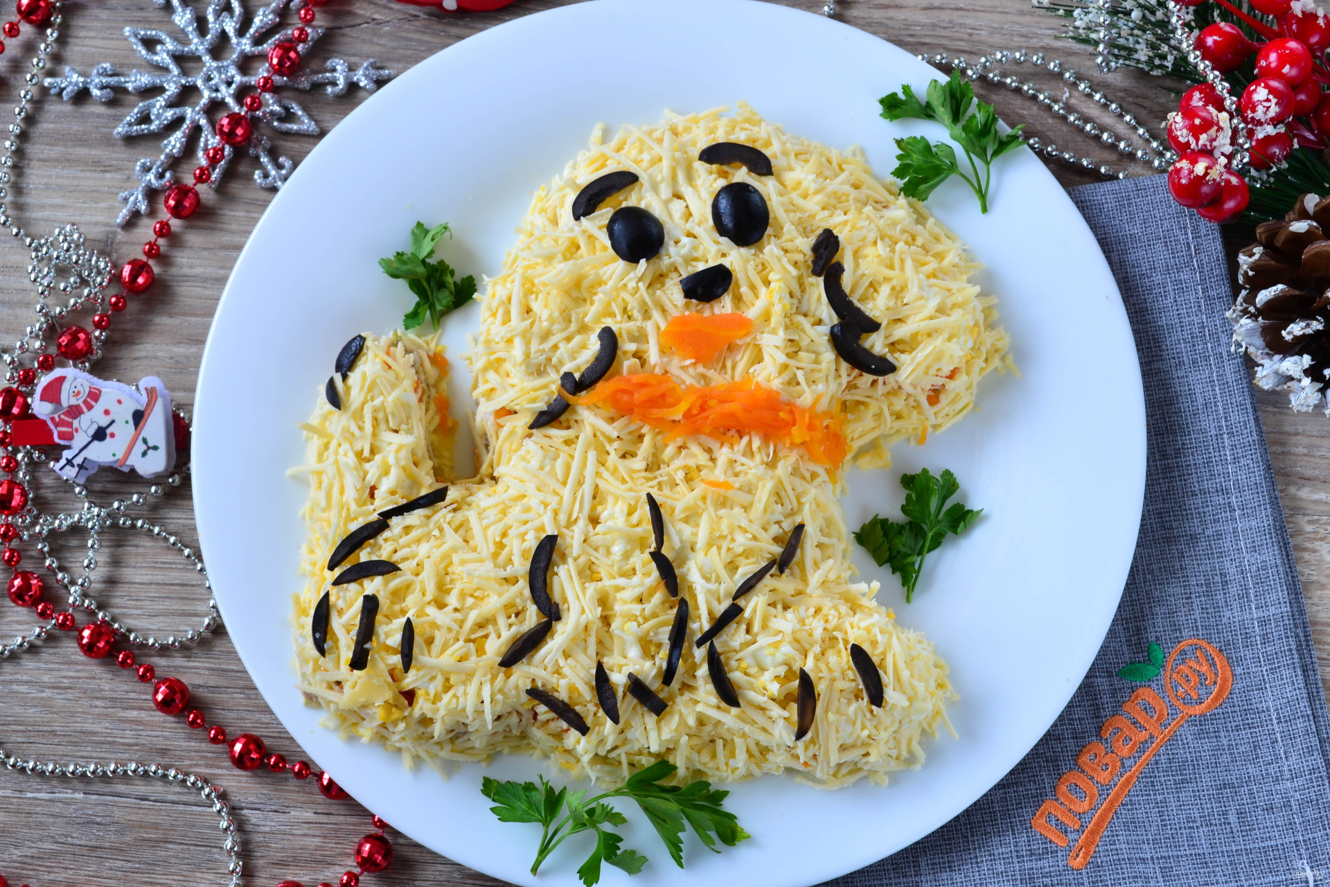 Новогодний салат 