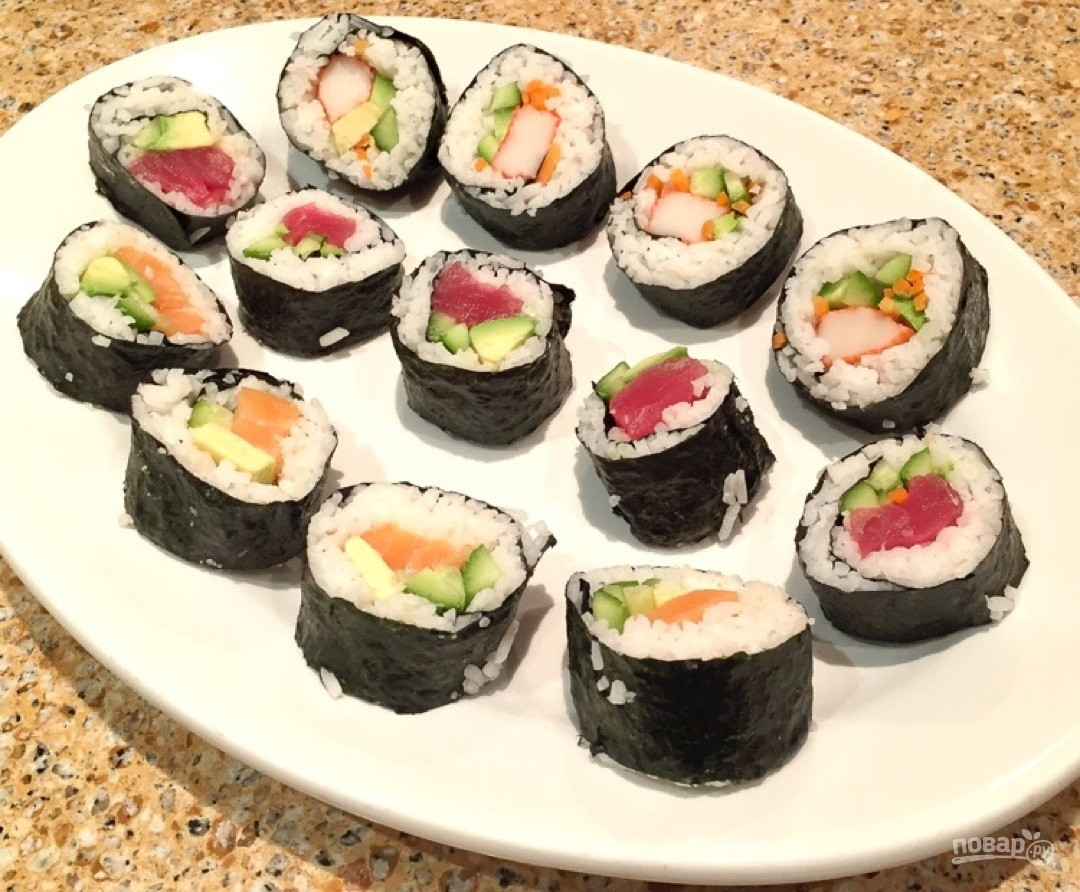 Вкусные суши дома рецепты с фото простые фото 20