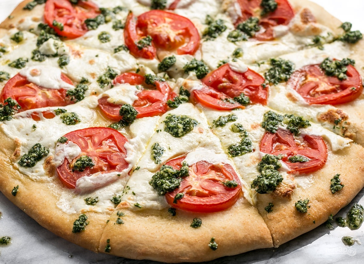 рецепт домашней пиццы с колбасой сыром и помидорами фото 74