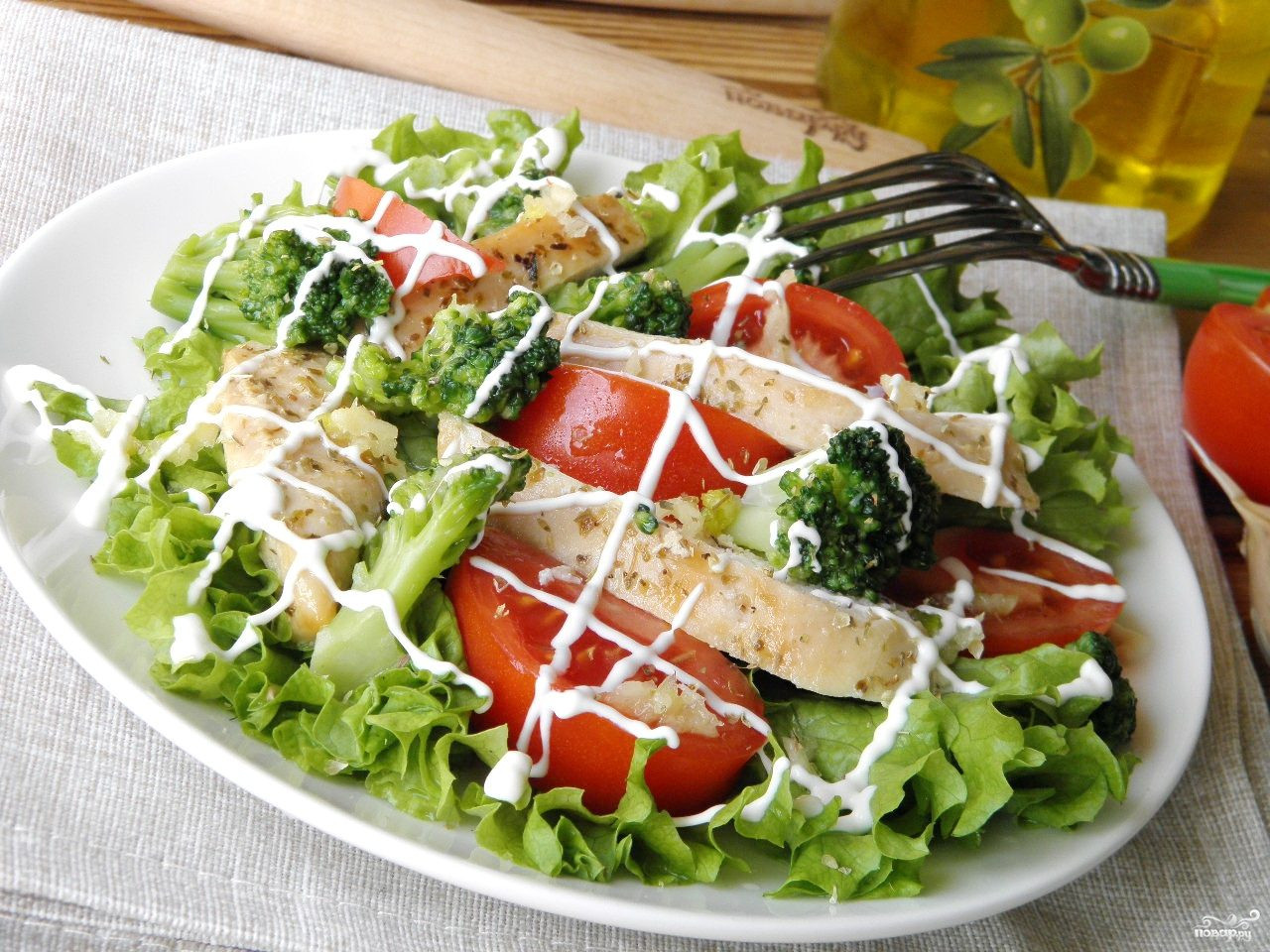 Вкусный салат с брокколи рецепт с фото