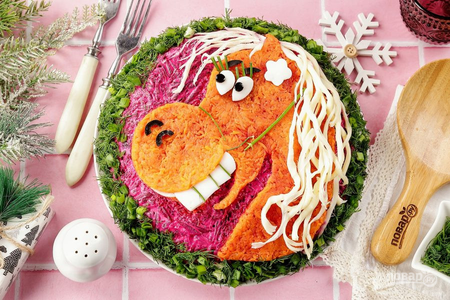 "Селёдка под шубой" на год Лошади "Селёдка под шубой" на год Лошади