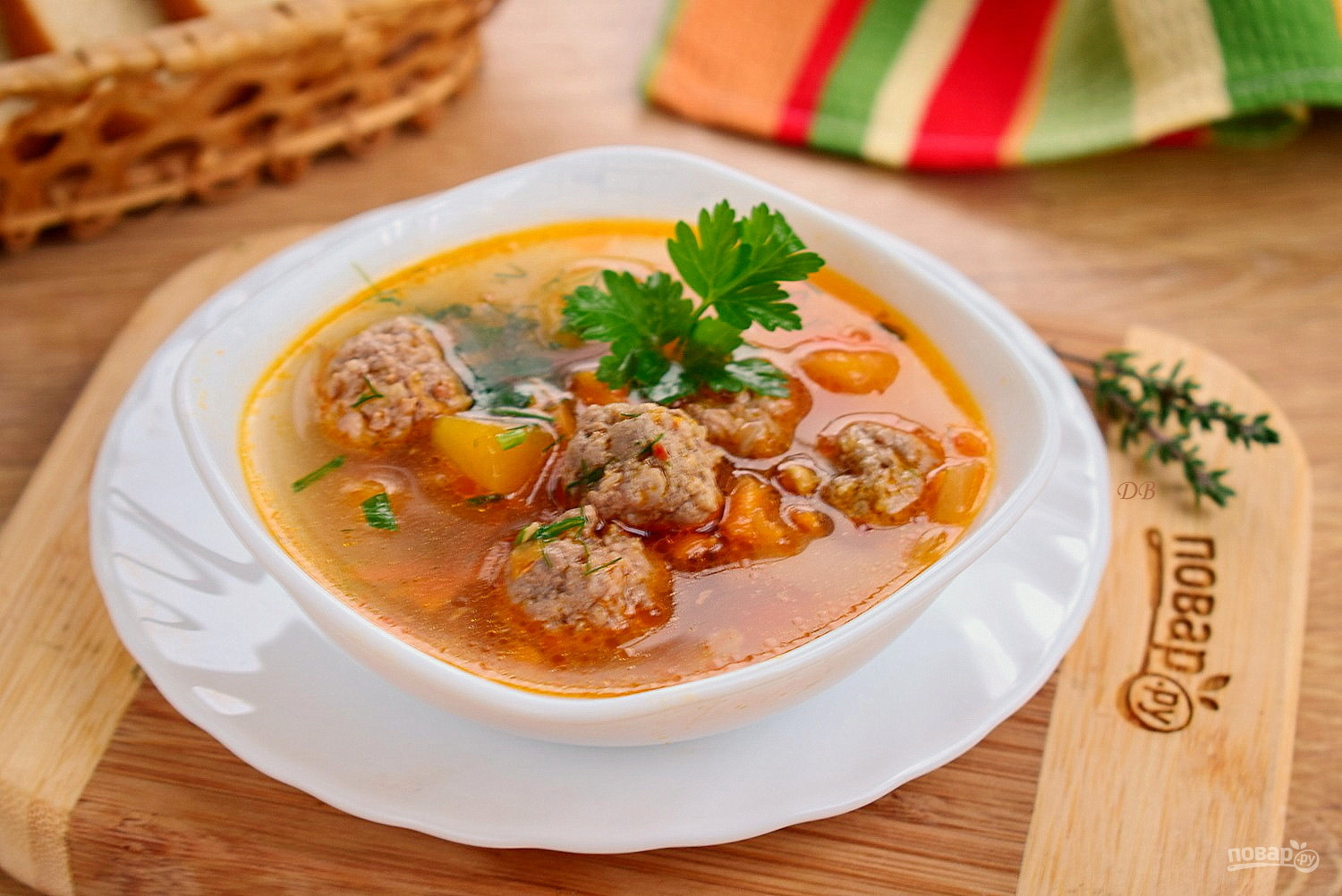 Суп фрикадельками самый вкусный рецепт с фото пошагово