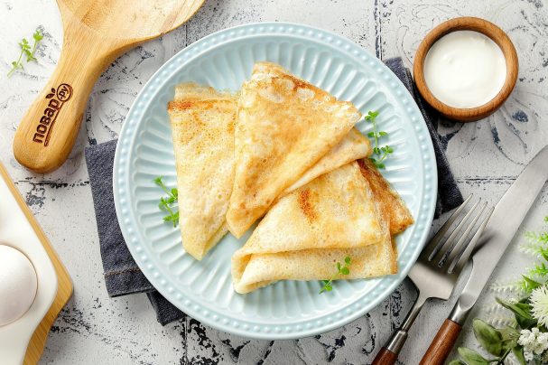 Блинчики на молоке нежные