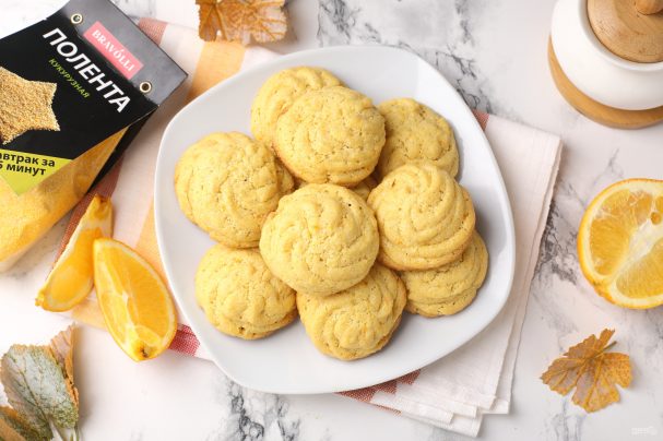 Апельсиновое печенье с полентой "Bravolli"