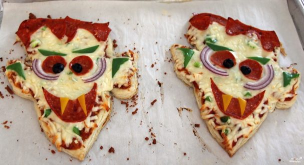 Пицца "Дракула" на Хэллоуин