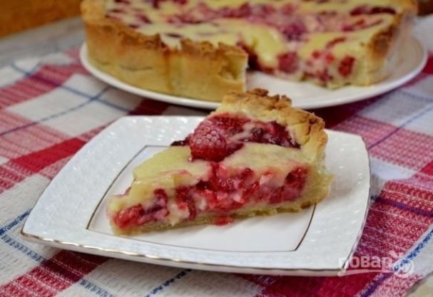 "Цветаевский пирог" с замороженными ягодами