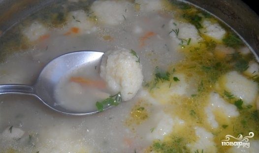 Клецки из манки для супа