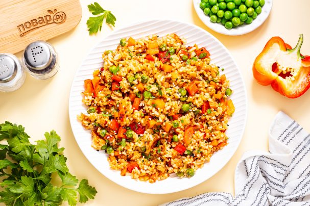 Рис по-тайски с овощами Рис по-тайски с овощами