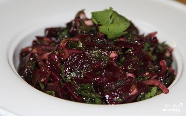 Свекла по-грузински - кулинарный пошаговый рецепт с фото на KitchenMag.ru Свекла по-грузински - кулинарный пошаговый рецепт с фото на KitchenMag.ru