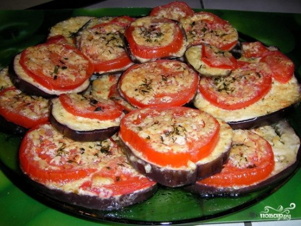 Баклажаны с помидорами в духовке - пошаговый рецепт с фото на Повар.ру