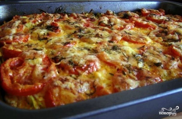 Как вкусно приготовить кабачки в духовке с помидорами и сыром чесноком рецепт с фото