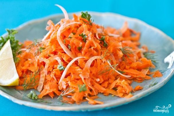 Простой салат из моркови