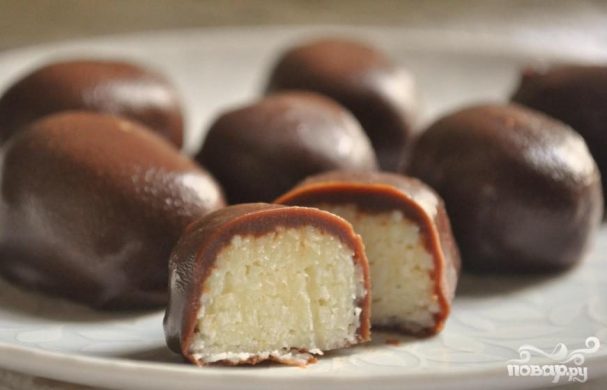 Шоколадно-кокосовые конфеты