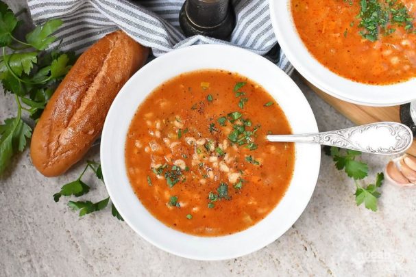 Постный овощной суп