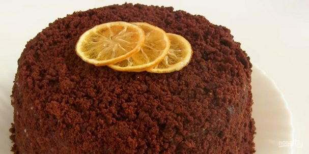 Торт "Супершоколадный" с лимонным курдом