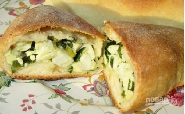 Пирожки с яйцом и зеленым луком (простой рецепт)