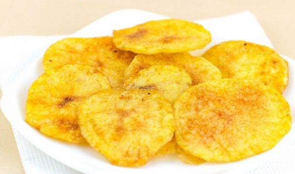 Домашние картофельные чипсы в духовке