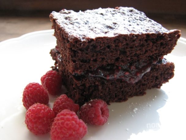 Шоколадный пирог на кефире (быстро и вкусно)