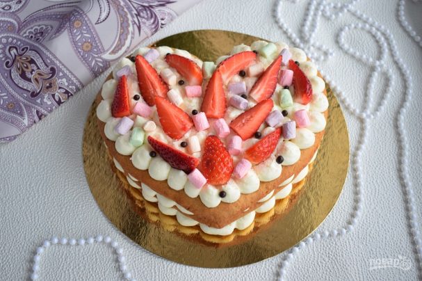 Медовый торт "Сердце"
