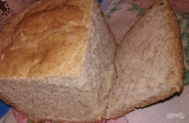 Хлеб с пшеничными отрубями в хлебопечке