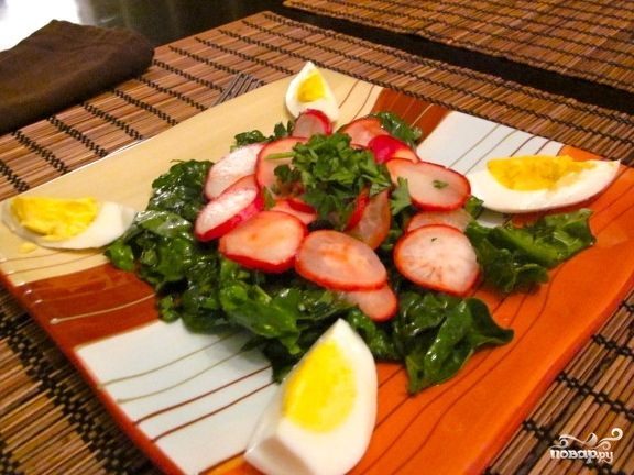 Салат со шпинатом рецепты простые в домашних условиях с фото пошагово