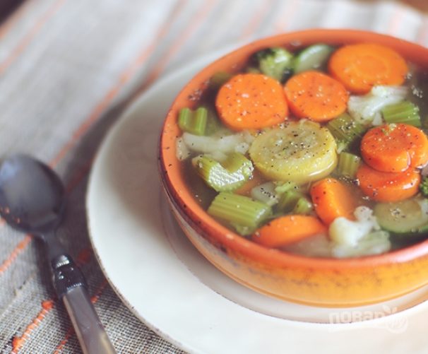 Овощной суп из замороженных овощей