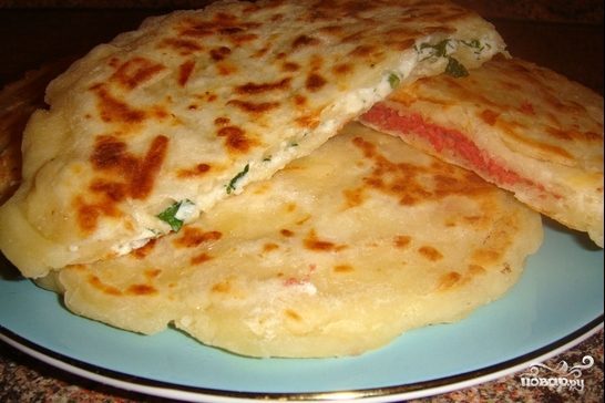 Сырные лепешки с начинкой - пошаговый рецепт с фото на Повар.ру