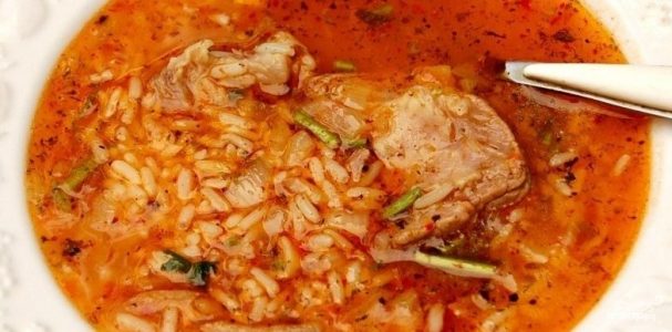 Рисовый суп с рецепт с фото