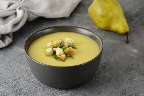 Овощной суп с грушей